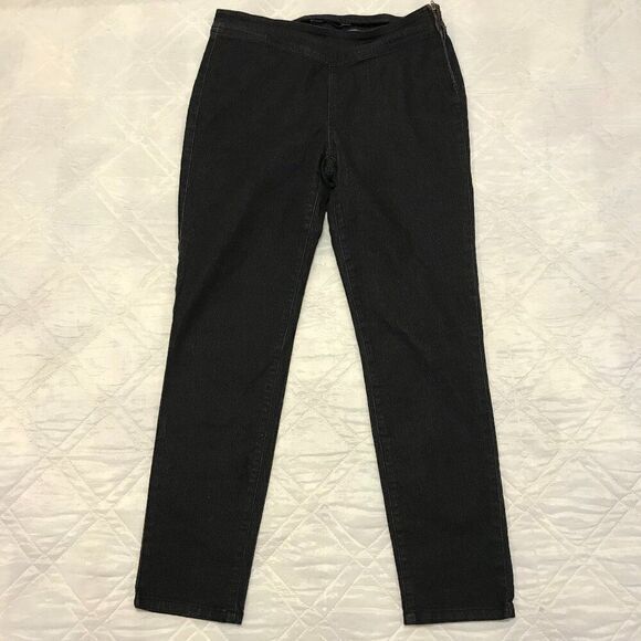 Bandolinoblu pull on W/ side zip black jeans size 10 - Picture 1 of 7
